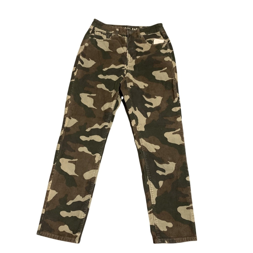 American Eagle‎ Pants Womens 6 Camo Corduroy Mom Jean Super Stretch Camouflage